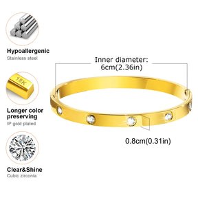 Bracelete Feminino Banhado a ouro