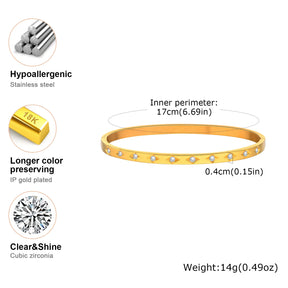 Bracelete Feminino Banhado a ouro