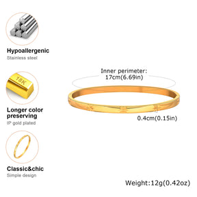 Bracelete Feminino Banhado a ouro