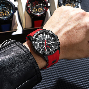 Relógio masculino Casual de Luxo POEDAGAR à prova d´água com cronógrafo luminoso e data