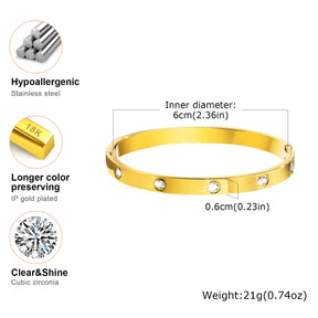 Bracelete Feminino Banhado a ouro